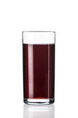 fruit juice on a white background