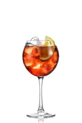 cocktail with citrus and ice