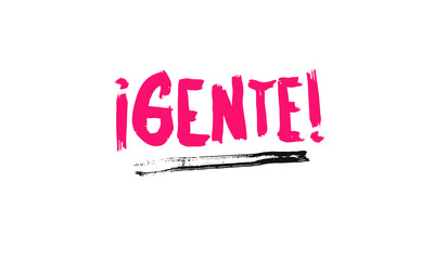 Gente lettering