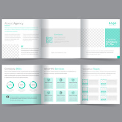 Business Corporate Square Trifold Brochure