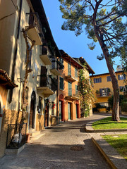 Gardone Riviera, Italy. View of the famous tourist village on Garda lake.
