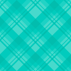 Seamless pattern in nice water green colors for plaid, fabric, textile, clothes, tablecloth and other things. Vector image.