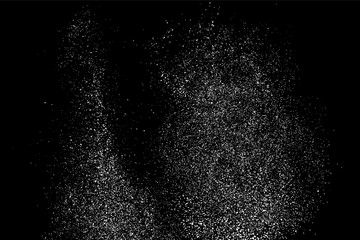 Grain abstract  texture isolated on black background. Noise design element. Distress overlay textured. Vector illustration,eps 10.