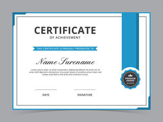Obraz premium Certificate Template