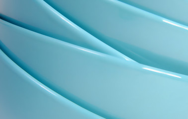 beautiful background from a set of bright blue bowls
