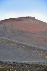 panoramic view of some corners of Sicily. the Etna volcano