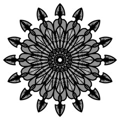 Abstract mandala on white background
