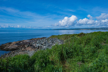 Landscape with Salish Sea and Blue Sky