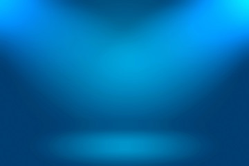 Blue gradient abstract background empty room with space for your text and picture