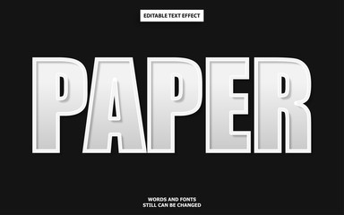 Paper text style effect