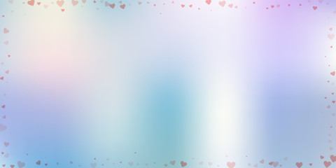 Obraz premium Red heart love confettis. Valentine's day frame am