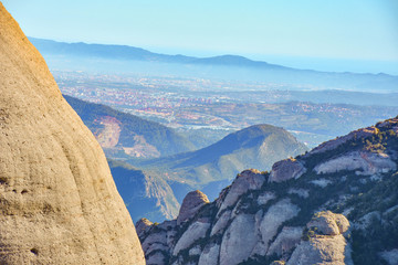 Sant Geroni height more than a kilometer, mountain Catalonia, near the Monastery of Monseratt