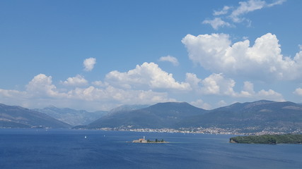 Church Island in the middle of the bay