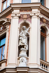 Part of building in Zagreb, Croatia