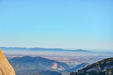Sant Geroni height more than a kilometer, mountain Catalonia, near the Monastery of Monseratt