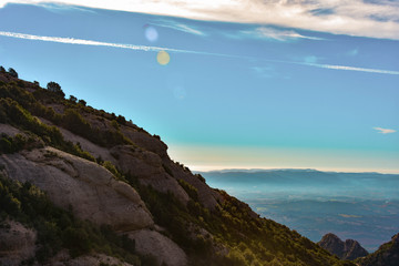 Sant Geroni height more than a kilometer, mountain Catalonia, near the Monastery of Monseratt