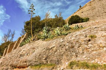 Sant Geroni height more than a kilometer, mountain Catalonia, near the Monastery of Monseratt