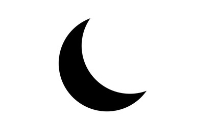 Fototapeta na wymiar moon flat icon. Sign sun and moon.