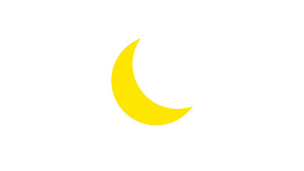 Fototapeta na wymiar moon flat icon. Sign sun and moon.