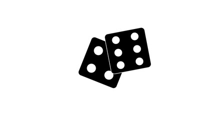 Two dice to gamble or gambling in craps flat