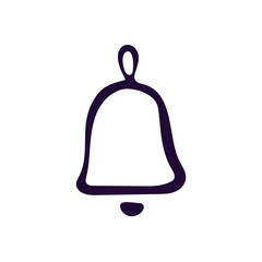Bell icon vector illustration on white background