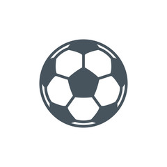 Obraz premium Thin contour lines icon soccer ball for playing football isolated on white background. Modern design minimalistic style black and white outline sign classic leather soccer ball.