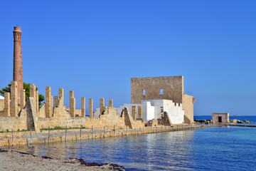 panoramic view of some corners of Sicily. Vendicari natural reserve