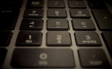 Macro, teclado, parte numerica