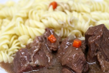 Boeuf bourguignon.
