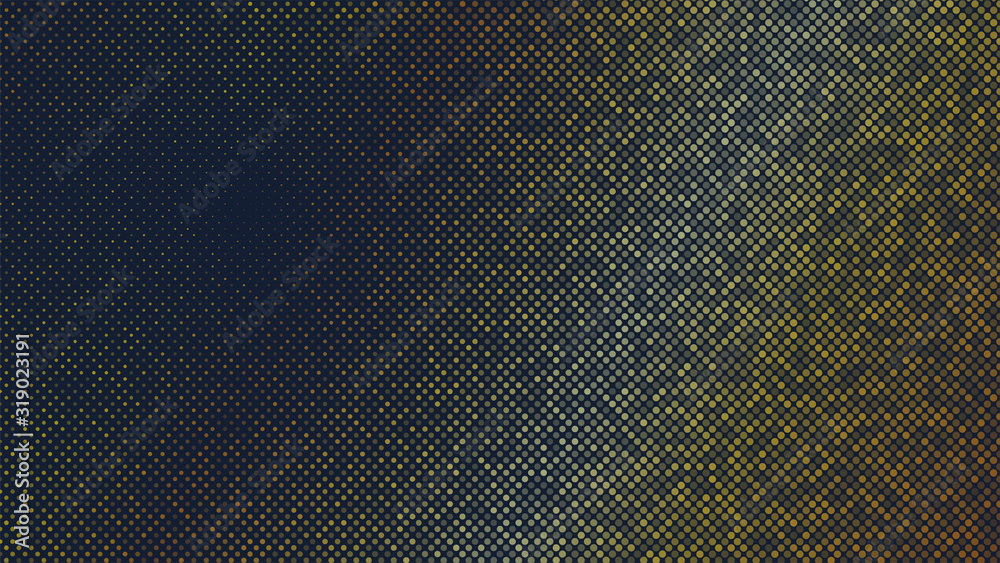 Leinwandbilder modern halftone blue and gold background. design decoration concept for web layout, poster, banner. 