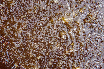 texture and background of honey glitters closeup