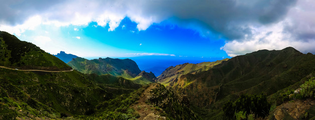 Mountain views drive to Mask the village, Tenerife