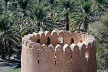 wall of omani castle