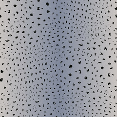 Snow leopard skin pattern. Vector seamless background. Animal print texture of jaguar, leopard, cheetah, panther, puma. Wildlife theme pattern. Repeat design for decor, fabric, textile, wallpapers