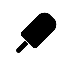 Ice cream icon, logo isolated on white background