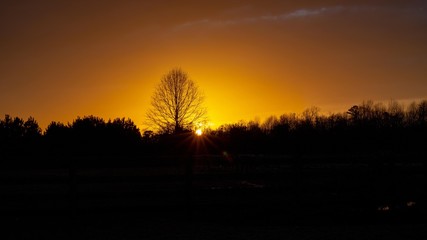 Fototapeta premium Sunset in Mathews County