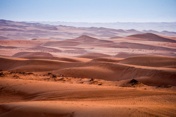 Fototapeta na wymiar desert wahiba sands in oman