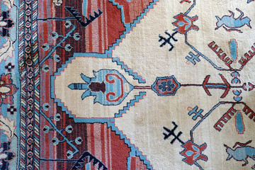 Turkish carpet with a specific pattern to Turkey,