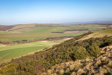 A view over the South Downs from Kingston Ridge, near Lewes