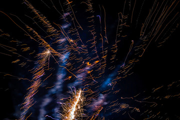 Fototapeta premium FIREWORKS IN THE NIGHT SKY