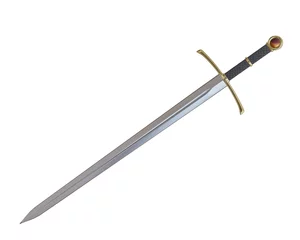 Fotobehang Sword 3D render of Dragon slayer sword © sonny