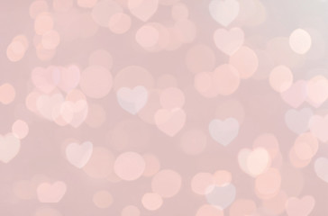 abstract background with bokeh and hearts