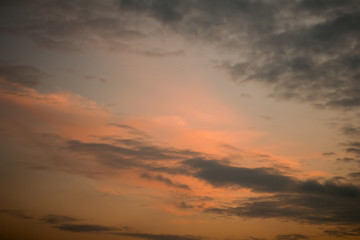 Fototapeta na wymiar An orange sky textured background. Vertical orientation