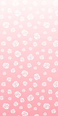 Vector abstract backgrounds with soft gradient and pattern with roses. Wallpaper for smartphone