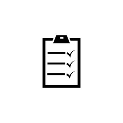 Vector, illustration, checklist icon