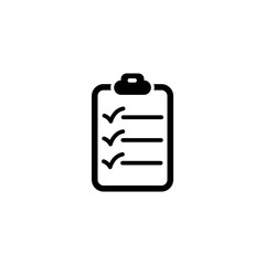 Vector, illustration, checklist icon