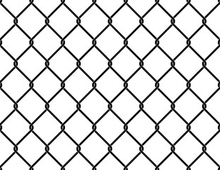 Mesh fence. Seamless pattern. Vector background
