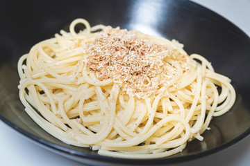 Spaghetti with white Piedmont truffle