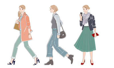 Obraz premium 女性 ファッション