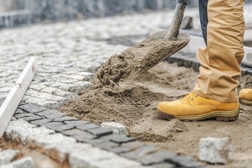 Granite Brick Path Building